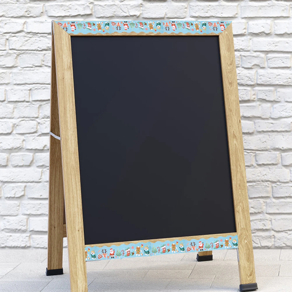 

2 Rolls Border Stickers Decorative Classroom Bulletin Board Blackboard Christmas Party Supplies Trim Paper DIY Projects