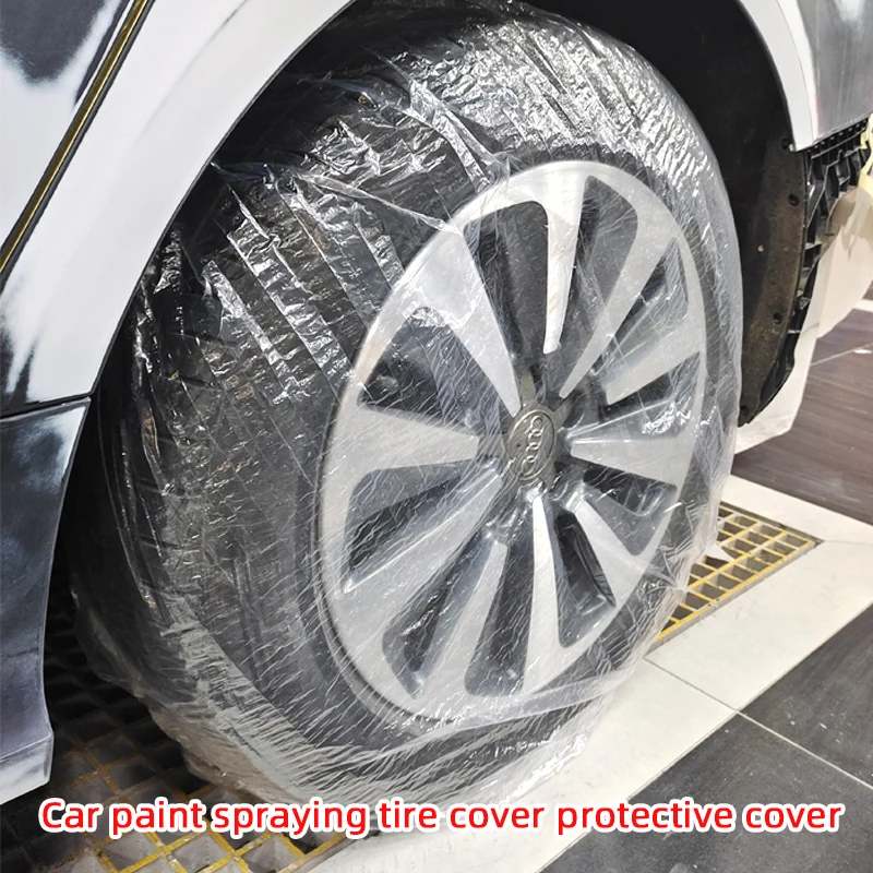 15-21 Polegada automóvel descartável pneu plástico capa protetora spray pintado saco transparente roda hub geral pneu sobressalente capa
