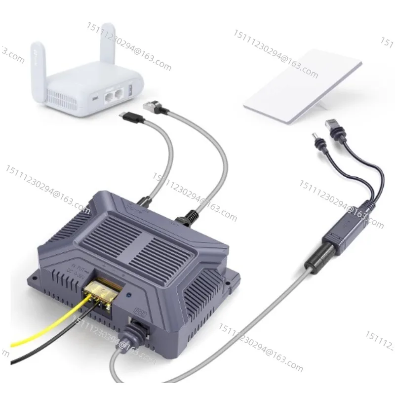 Starlink Gen 3 5-in-1 GigE PoE Injector 200W Starlink compatible satellite internet device with Type-C and USB output