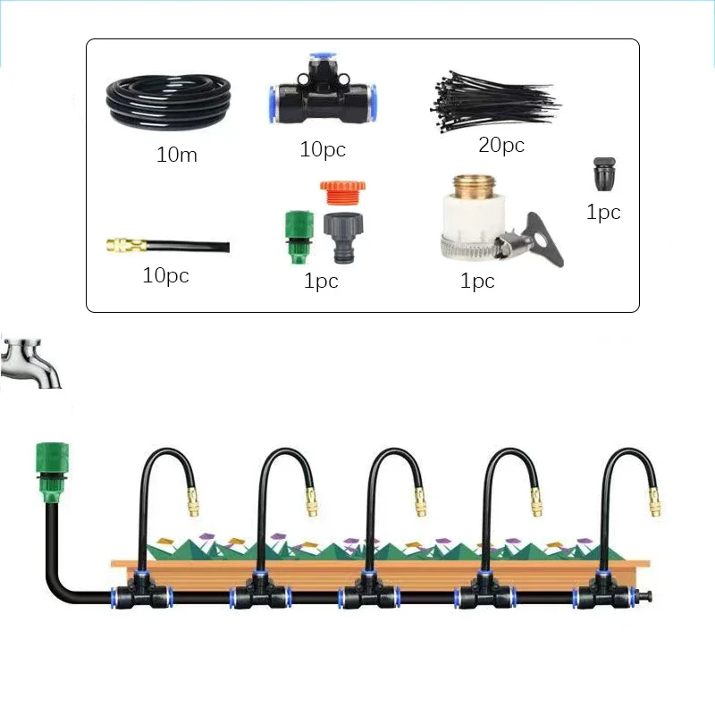 Kit de irrigação automática universal, bocal rotativo, aspersor de atomização, Kits de rega, jardim, varanda, 5-20m