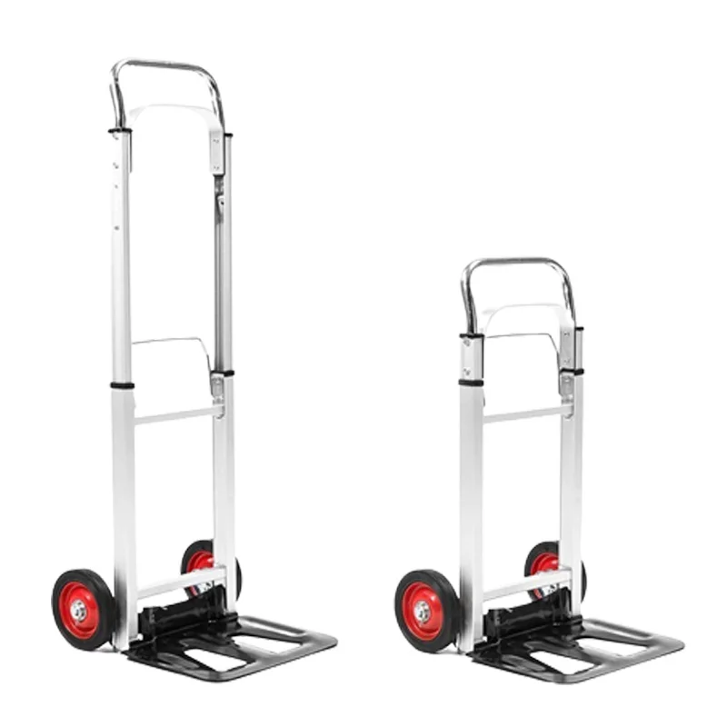 Portable Folding Cart Trolley 100kg/200kg Luggage Cart Heavy Duty Shopping Cart Hand Truck Dolly Cart With 4 Wheels 