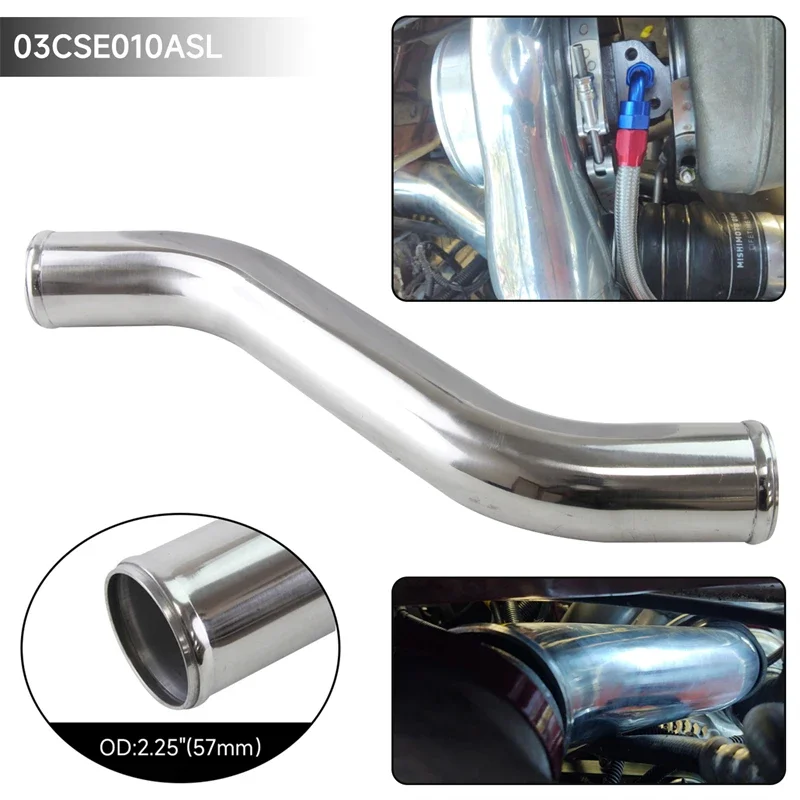 Universal Z / S Shape 40 Deg Aluminum Intercooler Intake Pipe Piping Tube hose 57-63mm /2.25-2.5