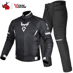 Chaqueta protectora para motocicleta, ropa reflectante, transpirable, duradera, anticaída