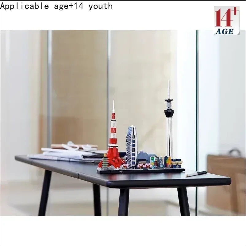 Moc tokyo arquitetura skyline blocos de construção torre edifício tijolos cidade rua 21051 brinquedos para crianças presentes