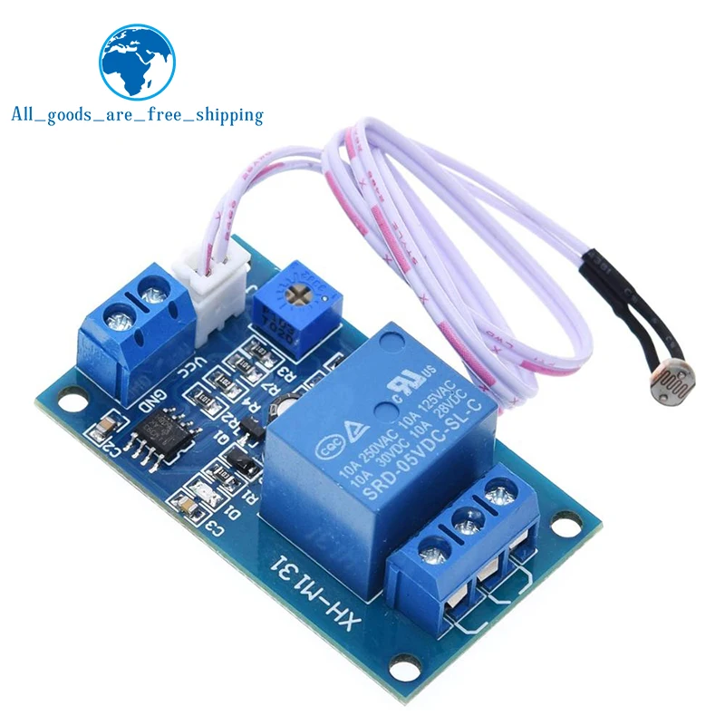 TZT XH-M131 DC 5V / 12V Lichtsteuerungsschalter Fotoresistor-Relaismodul Erkennungssensor 10A Helligkeits-Automatiksteuerungsmodul – Detail 7