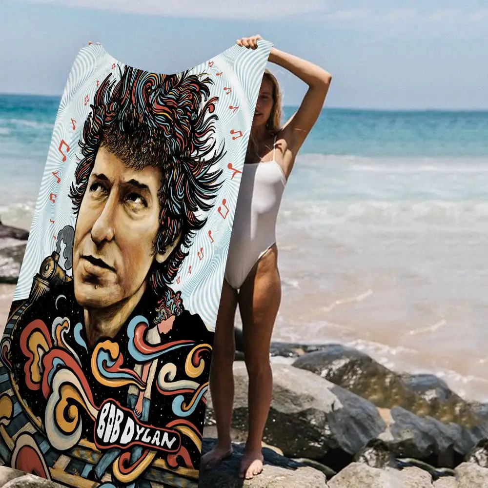 المغني B-Bob ديلان مغني الراب ستوكات المطبوعة منشفة الشاطئ تسلق الجبال اليوغا الشاطئ السباحة الجري منشفة ناعمة ماصة #4