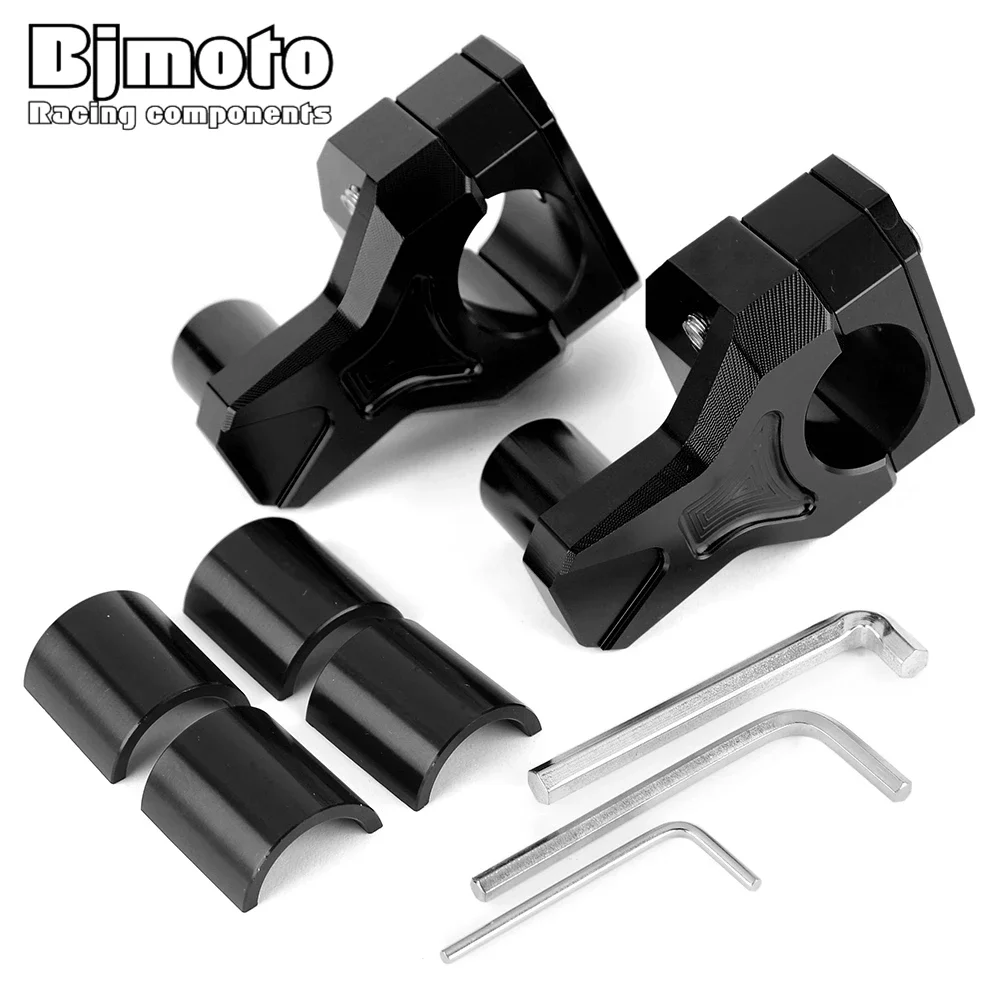 CNC Off Road motocicleta bar braçadeiras, guidão Riser adaptador, apto para Honda, Kawasaki, Suzuki, Yamaha, K-TM, bicicletas de sujeira, ATVs, 22mm, 28mm