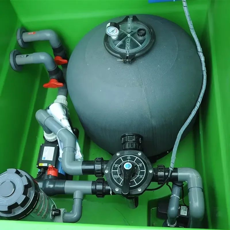Fiberglass Pool Filter System Inground Intergrated Swimming Pool Sand Filter with Pump