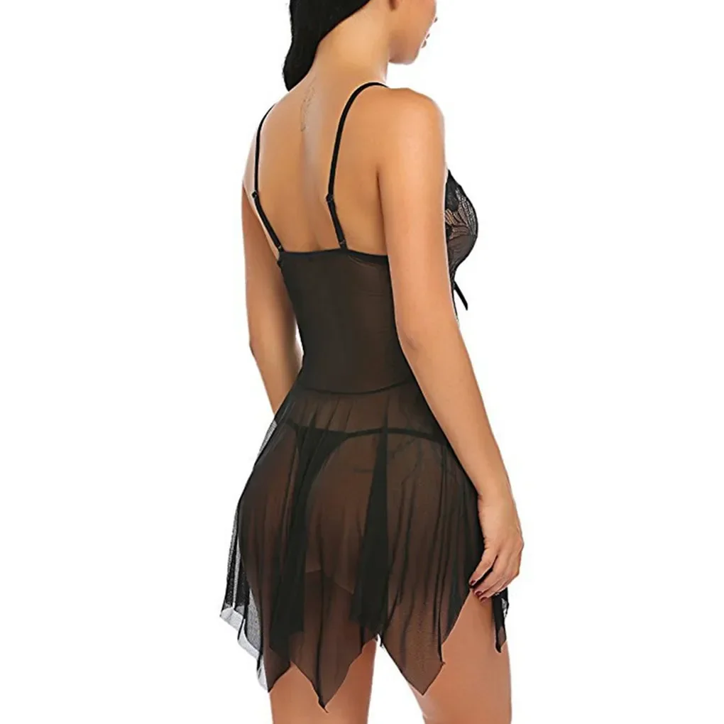 Sexy Lingerie Paars Mesh Nachthemden Satijn Nachtkleding Vrouwen Mouwloze Nachtkleding Set Nachthemd Nachtkleding Nachthemd Pijama Mujer