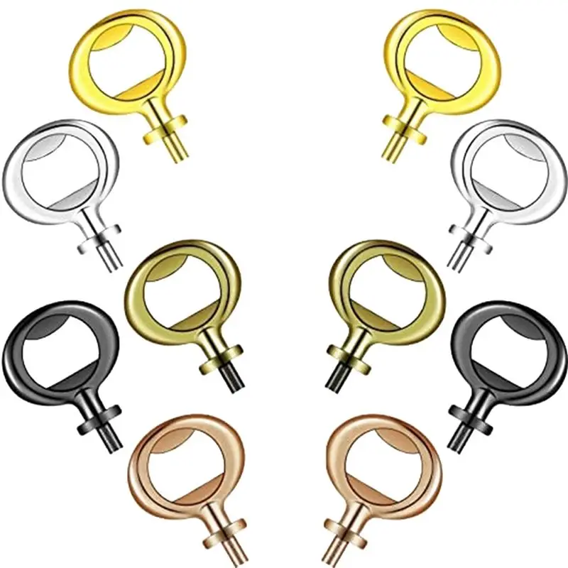 

VEHO-60 Pieces Bottle Opener Inserts Kit Bottle Opener Hardware Insert Beer Opener For Wedding DIY Craft Wood Turning Project