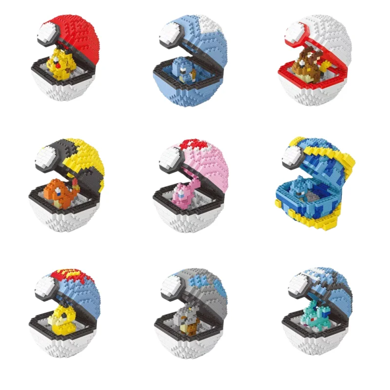 20 styles blocs de construction assemblage Anime Picachu Zecora Charizard poupée Blastoise Bulbasaur Gengar briques figurines jouet pour enfant cadeau