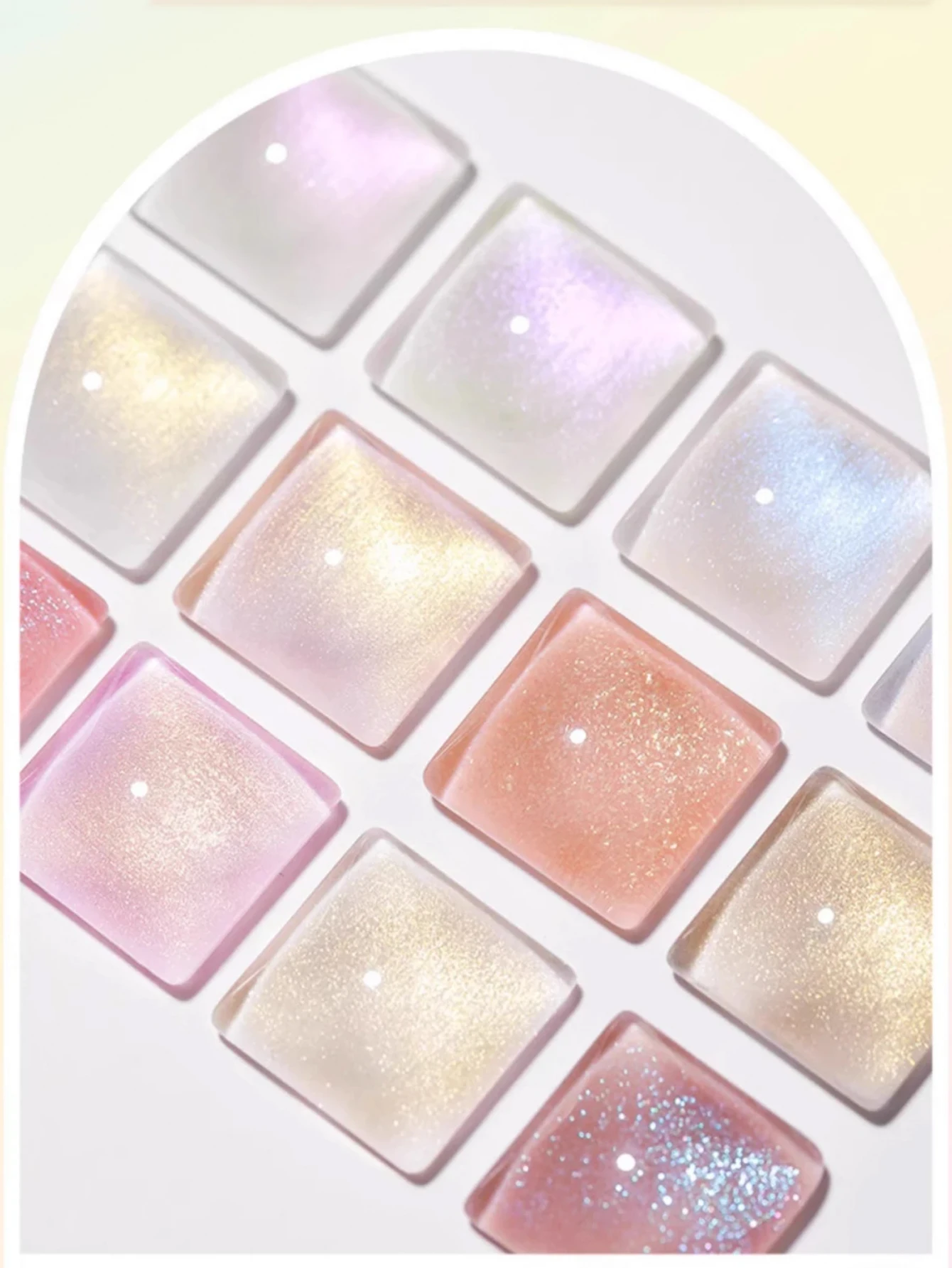 Duurt 28 1/12 STUKS 2025 Nieuwe Flash Zeemeermin Parel Licht Melkwit Aurora Fijne Glitter Gel vrouwen Gift nagelsalon Nagellak Gel,