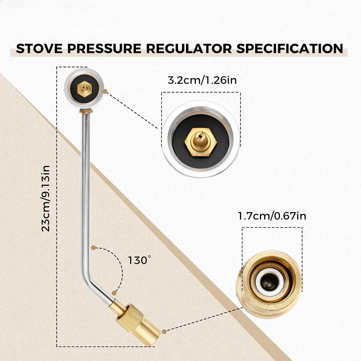 1LB Propane Gas Pressure Regulator Stove Pressure Regulator Fit for ‎Stansport Camping Stove Compatible for Camp Chef Everest
