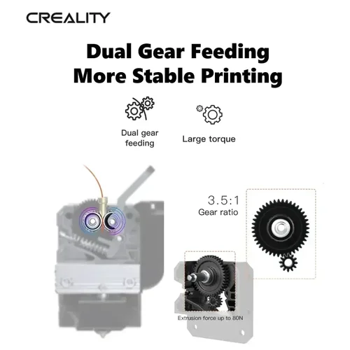 Imagen 2 del producto Creality Sprite Extruder Pro Kit con Motor paso a paso 80N para Ender 3 Ender3 v2 Ender 3 pro Ender 3 Max piezas oficiales de impresora 3D