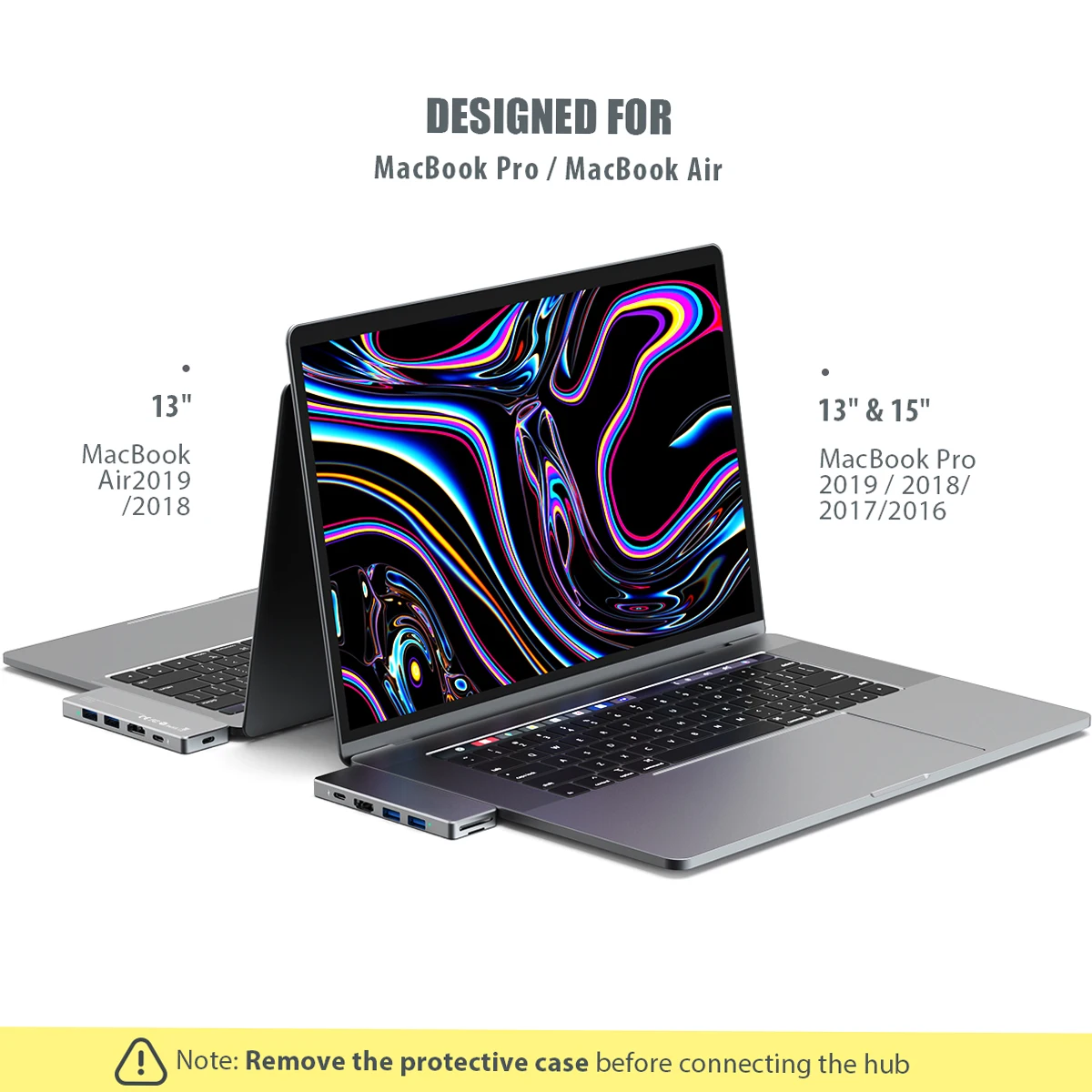dodocool 7-in-1-USB-C-Hub-Adapter aus Aluminiumlegierung mit 2 Thunderbolt 3-Anschlüssen, USB-Typ-C-PD-Anschluss, USB-C-Datenübertragungsanschluss 4K – Detail 7