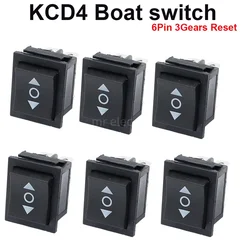 10PCS 6Pin 3Gears double throw forward reverse six leg threespeed power supply ship switch children electric car motorcycle KCD4