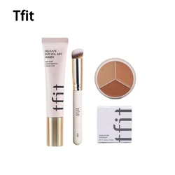 TFIT-Base de Maquiagem Primer Facial, Poro Invisível, Óleo Leve Livre, Tampa De Poro De Pele, Corrector Suave, Primer De Corretivo, Conjunto De Cosméticos Da Coréia