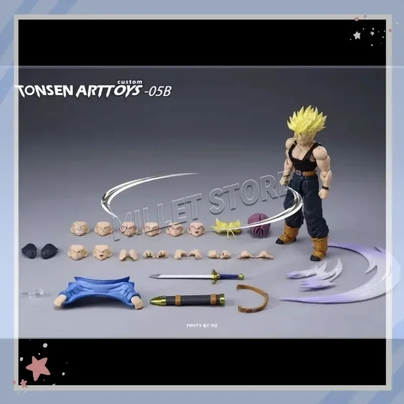 Tonsen Arttoys Kamione Dragon Ball Z Super Saiyan SSJ SSJ2 Trunks 05a 05b Action Figure for Tonsenarttoys view 5