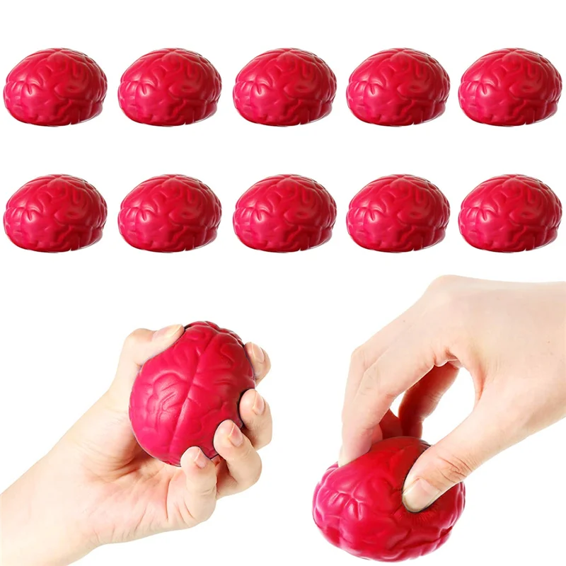 Esforço bola para alívio muscular e estresse, 12 pcs, brinquedo engraçado para alívio do estresse