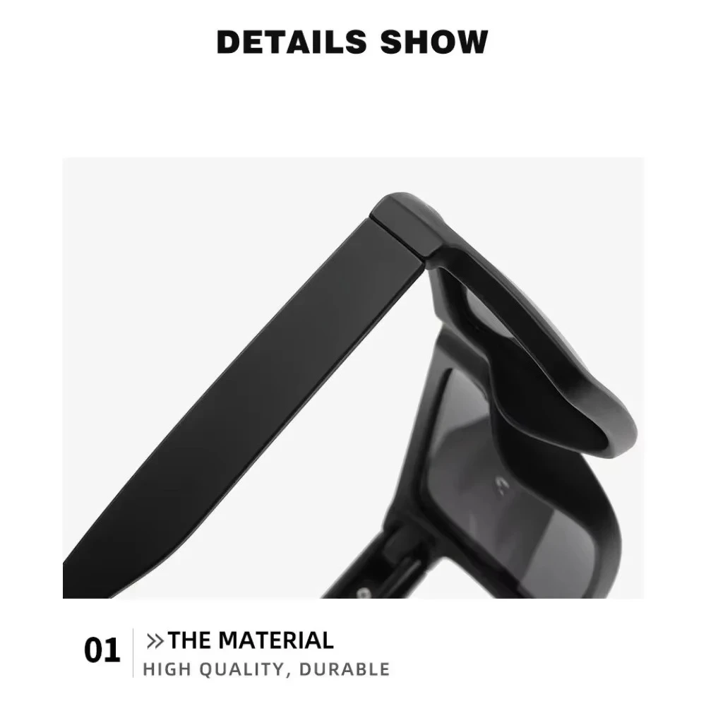 1PCS Luxury Brand Mirror Sunglasses Polarized Lenses Men's Glasses | Square Frame, PC Material, including Mirror Box, Novelty Style, Color-Changing Lens-HW10 Color Random Christmas and Halloween Gift Recommendation