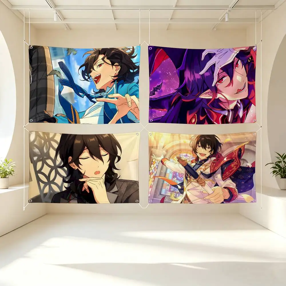 E-Ensemble S-Stars Sakuma Rei Flags Wall Hanging Tapestry Outdoor Garage Room Decorative flag Background Blanket