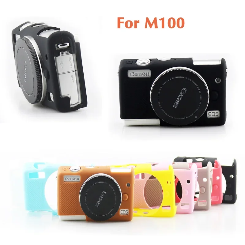 

For Canon EOS M100 M200 M50 M3 hot protective 8 color camera soft silicone rubber camera case cover body protective skin bag