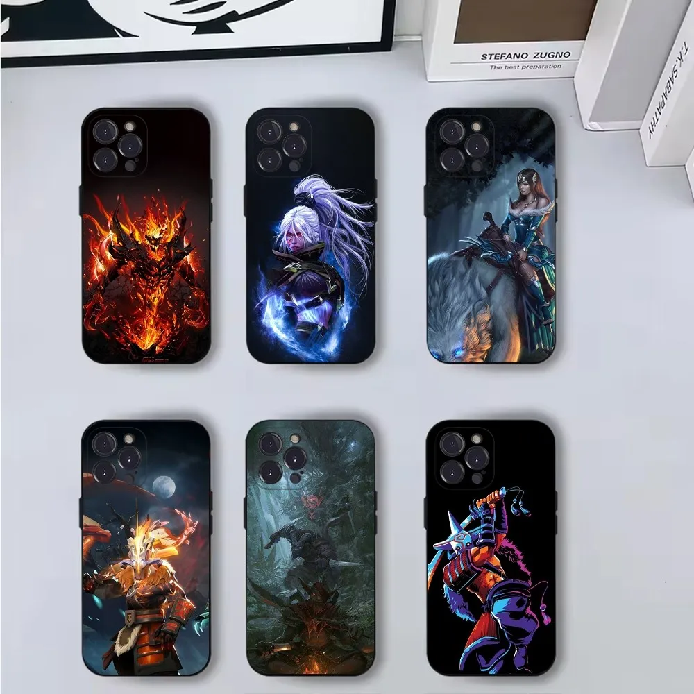 

D-Dota 2 Cool Phone Case For iPhone 16,15,14,13,12,11,Pro,X,XS,Max,XR,Plus,Mini Soft Black Cover