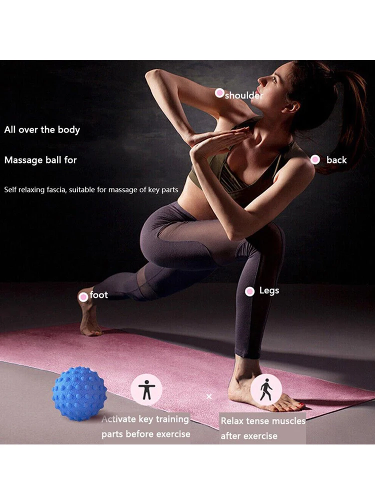 Gym Vibrating Massage Ball for Muscle Massager Fitness Yoga Exercise Vibration Handball Yoga Fitness Fascial Ball Pain Relief