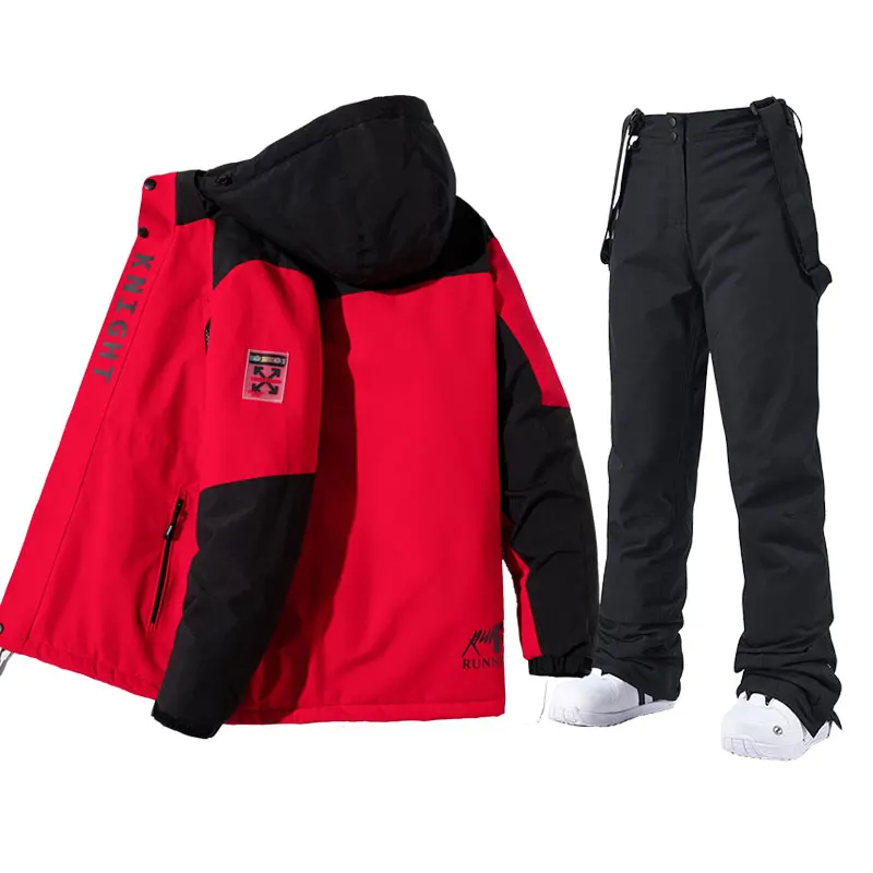 

MenSki Jacket And Pants Thick Warm Winter Windproof Ski Suit Male Snowboard Snow Coat Male Ski Equipment Outdoor Camping Brand