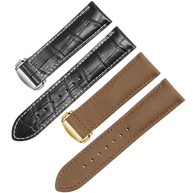 Adaption des gefroste ten Lederriemens für das weiche Rindsleder armband der Khaki Jazz Aero Serie/23mm