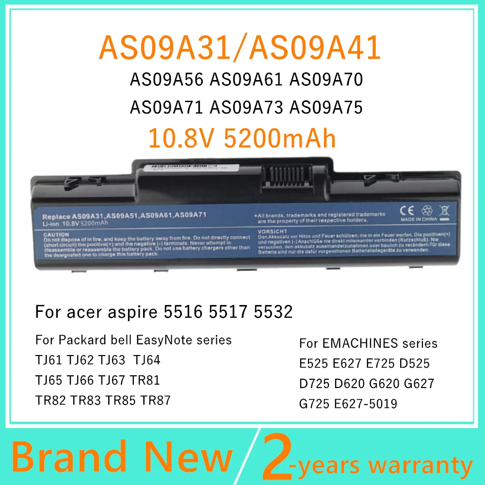 

New Laptop battery AS09A31 AS09A41 AS09A56 AS09A61 For Acer aspire 4732 4732Z 5732Z 5732ZG batteries