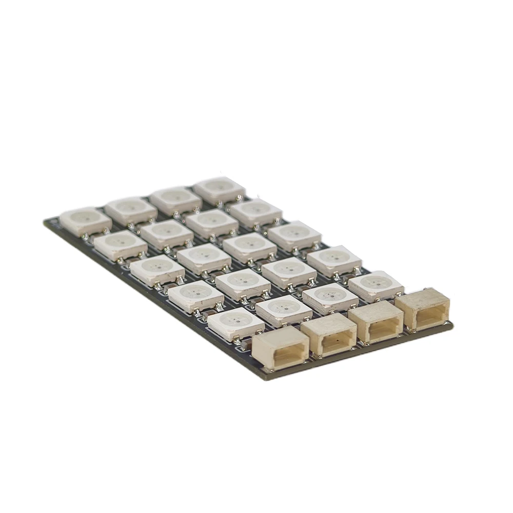 HPXGRC WS2812B FPV Drone LED-lichtstrip 5 RGB programmeerbare kralen, soldeerloze montage en betaflight-bediening