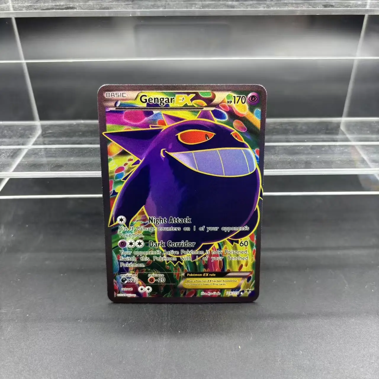 8 Teile/satz Ptcg Ex Lugia Gengar Giratina Charizard Mew Englisch Flash Karte Lucario Diy Selbst Made Anime Sammlung Karte