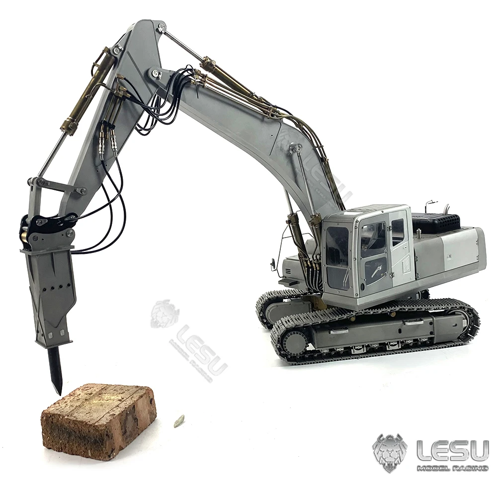 LESU Metal Hammer Part for 1/14 Hydraulic RC Excavator AC360 ET26L ET30H Shovel Spare Parts Outdoor Toys TH22103