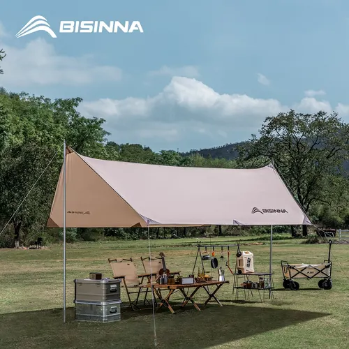 BISINNA 쉘터 텐트, 정원 캐노피, 태양 쉐이드, 야외 캐노피, 방수 옥스포드 타프, 4-6 인용 확대 휴대용 텐트  Best5