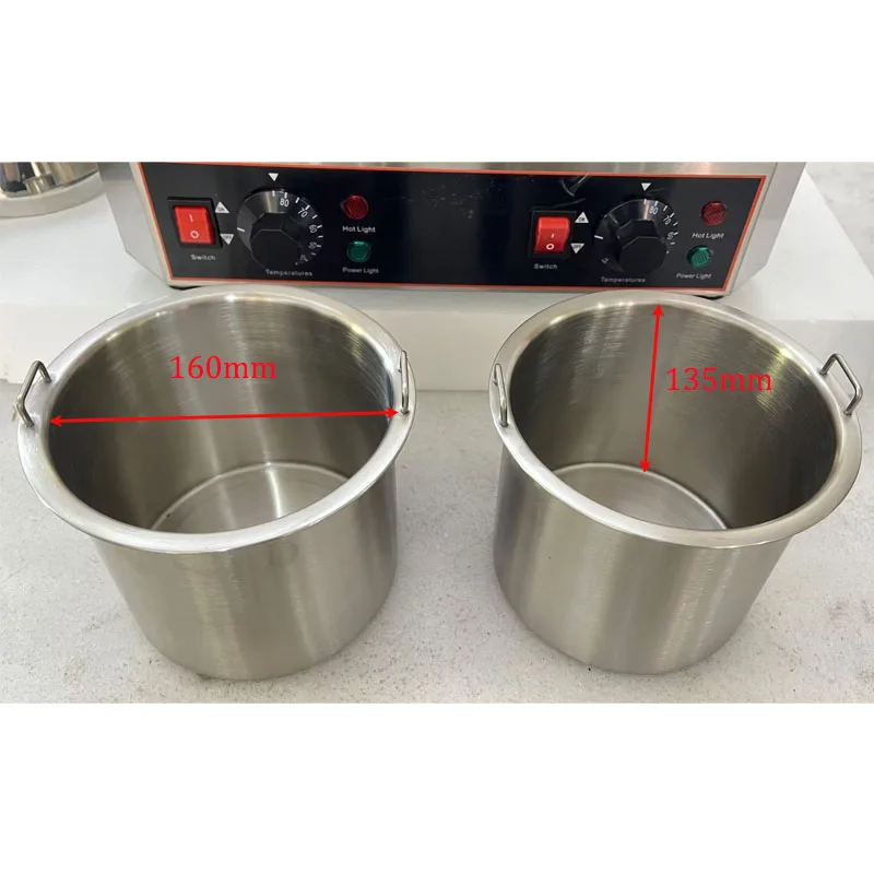 Aquecedor elétrico de queijo Nacho 4L com bomba derretedor de aço inoxidável de qualidade alimentar para molhos quentes de caramelo, pimentão e curry