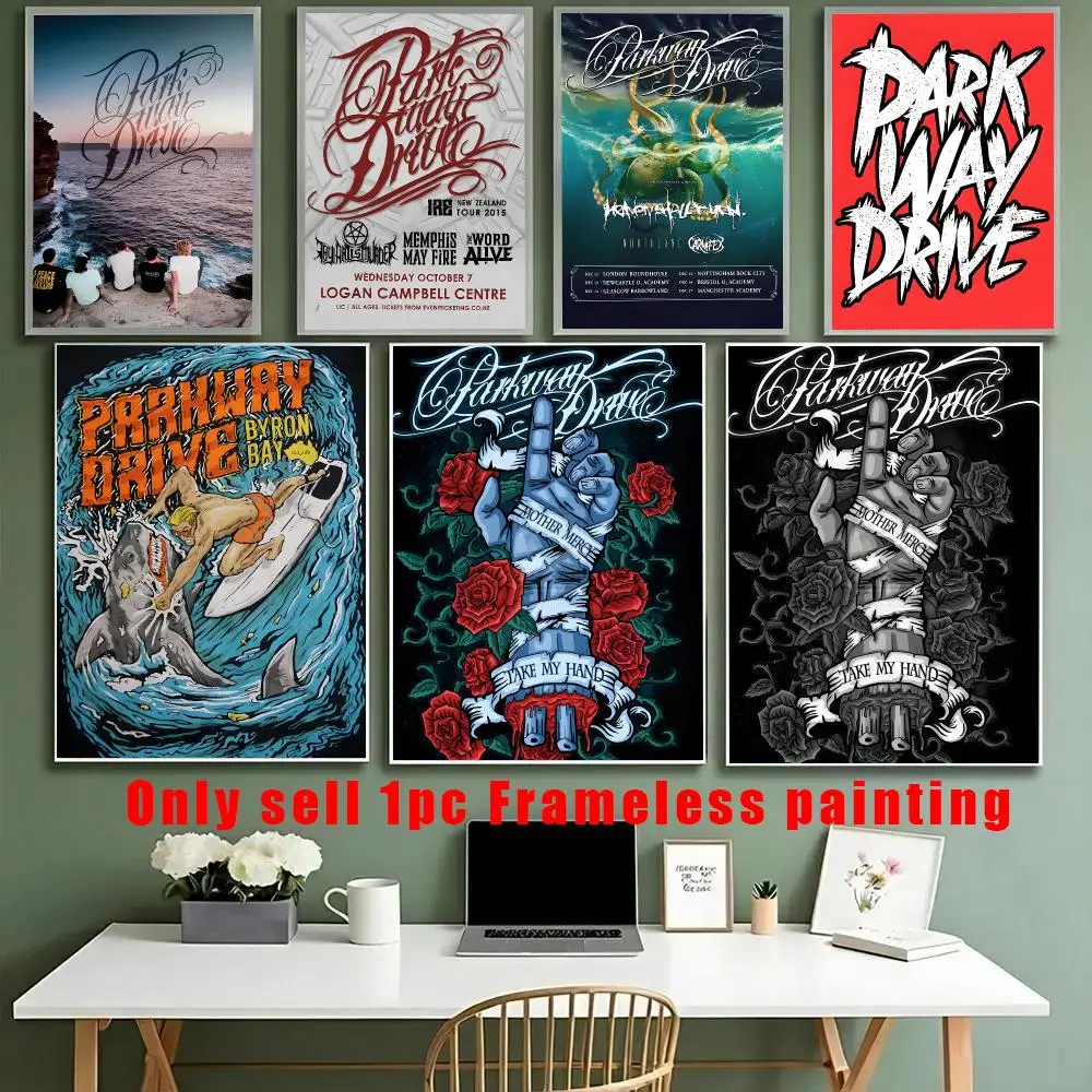 P-Parkway Drive SINGER BAND Poster HD Sticky Waterproof Art , Aesthetic Wall Decoration For Living Room Bedroom Bar Home