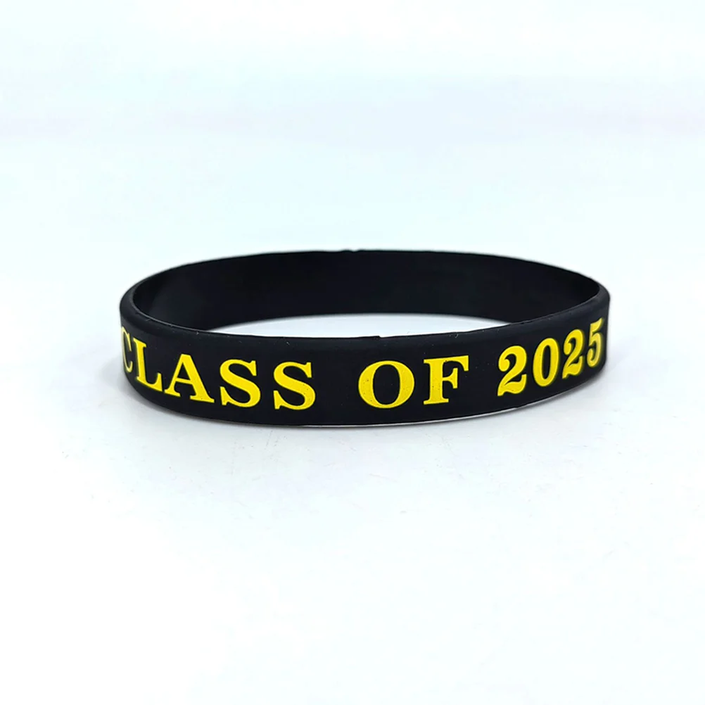 24pcs Class Of 2025 Graduation Silicone Wristbands For Parties And Graduation Celebrations Memorable Keepsakes For Students And