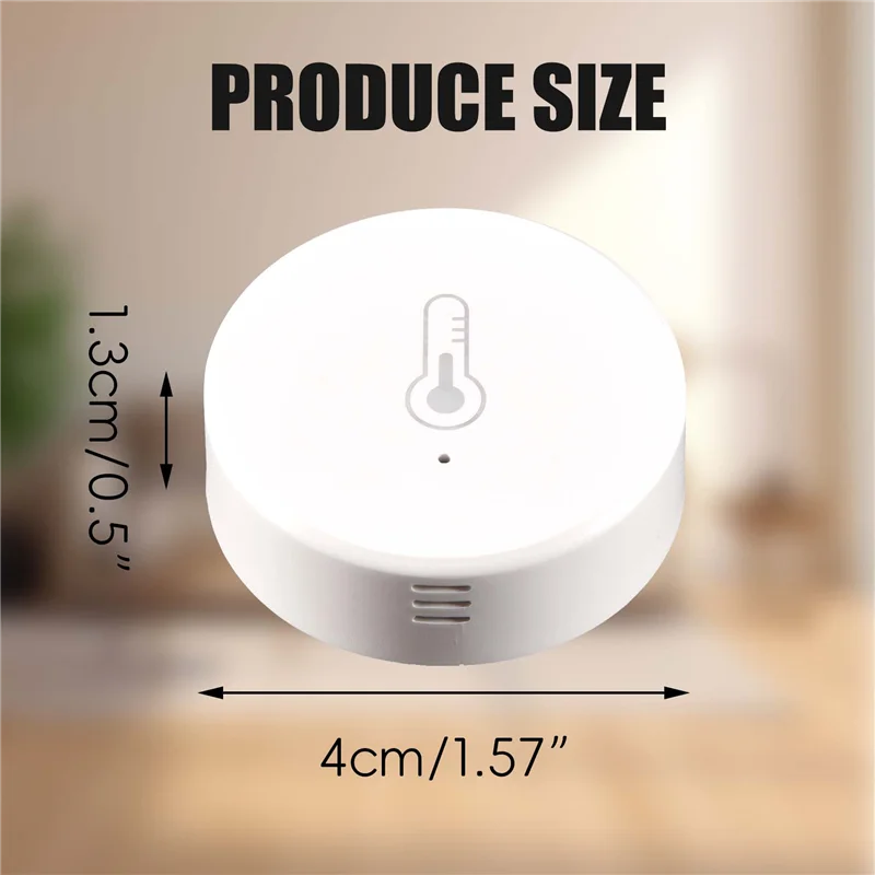 【Popular】Tuya Smart Zigbee 3.0 Smart Temperature And Humidity Sensor Battery Powered Security With Tuya Smart Life App Alexa