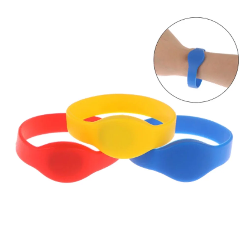 5pcs Rfid Smart Chip Id 125khz Read Only Wristband Bracelet For Access Control Center Waterproof Em4100 Tag Tk4100 Badge Token