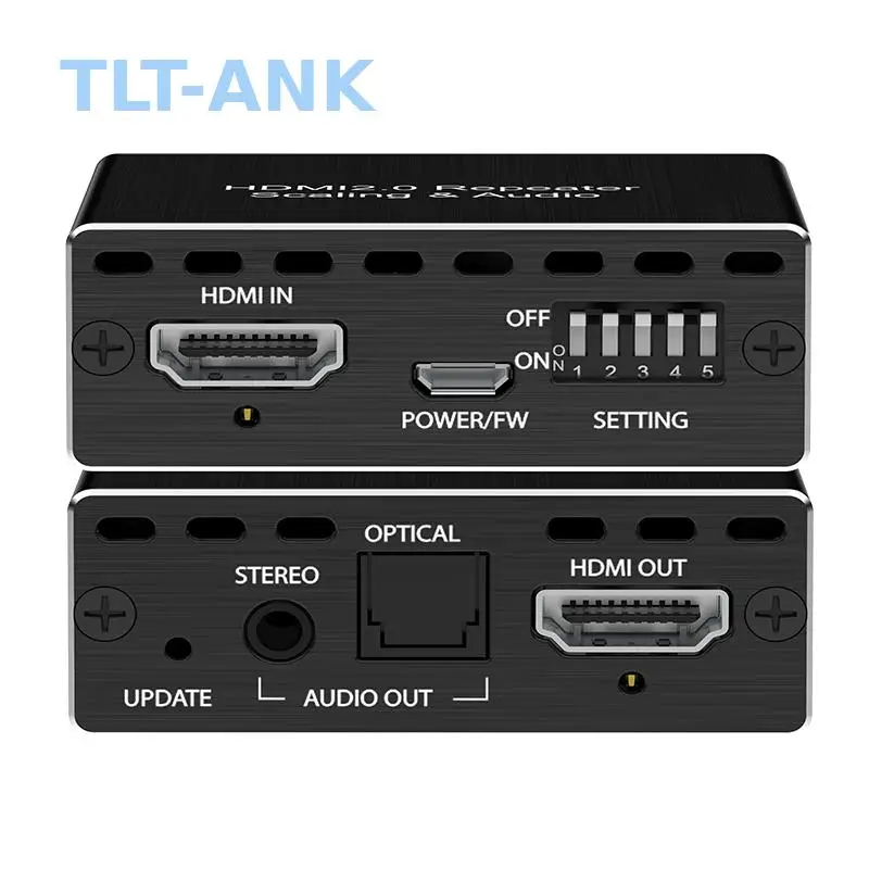 4k60 1x1 HDMI Audio Extractor Supports Scaler Output,4K to 1080P Support Audio DE-embed HDR10  Digital Audio Format,