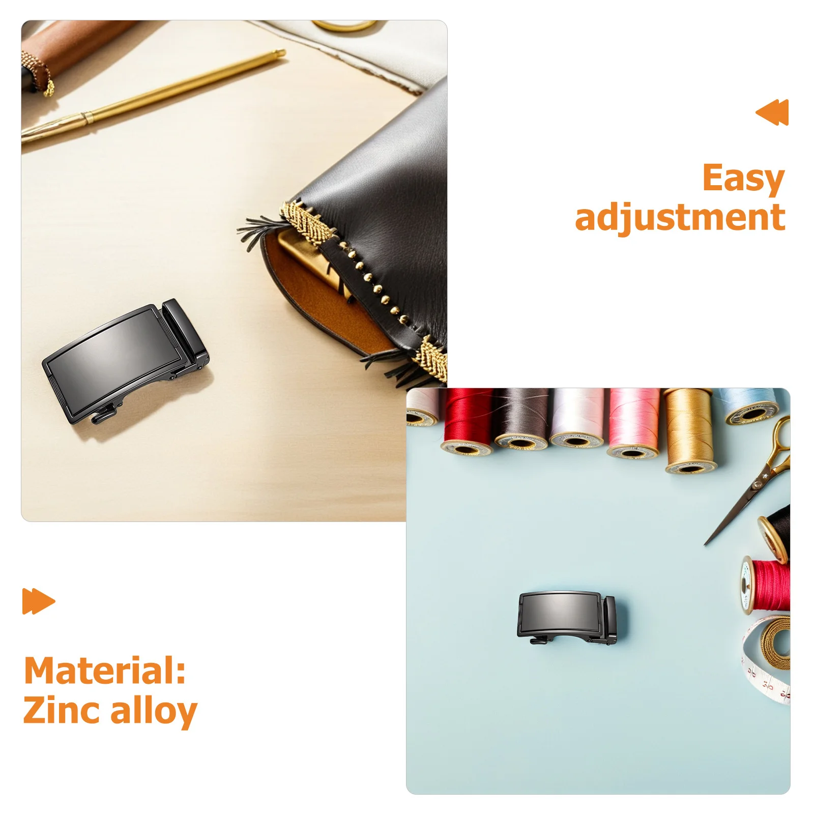 Belt Automatic Buckle Adjustable Ratchet Men's Designer Buckles Black Replacement