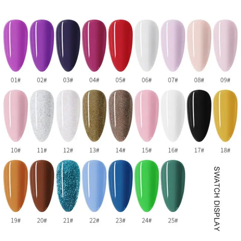 Nail Art Power 25 Colors Diy Nails Nail Polish Gel Decoration Solid Color Nail Powder Manicure Nail Glitter Powder