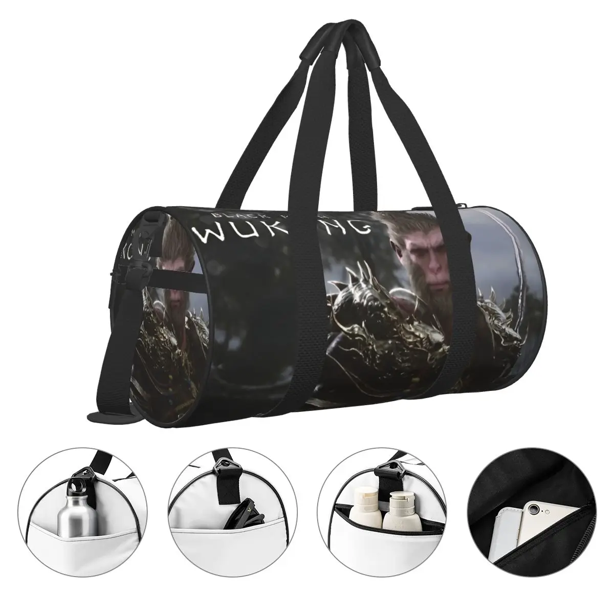 Black Myth Wukong Game 2024 borsa da palestra sportiva per esercizi borse sportive donna uomo Weekender borsone zaino con tasca