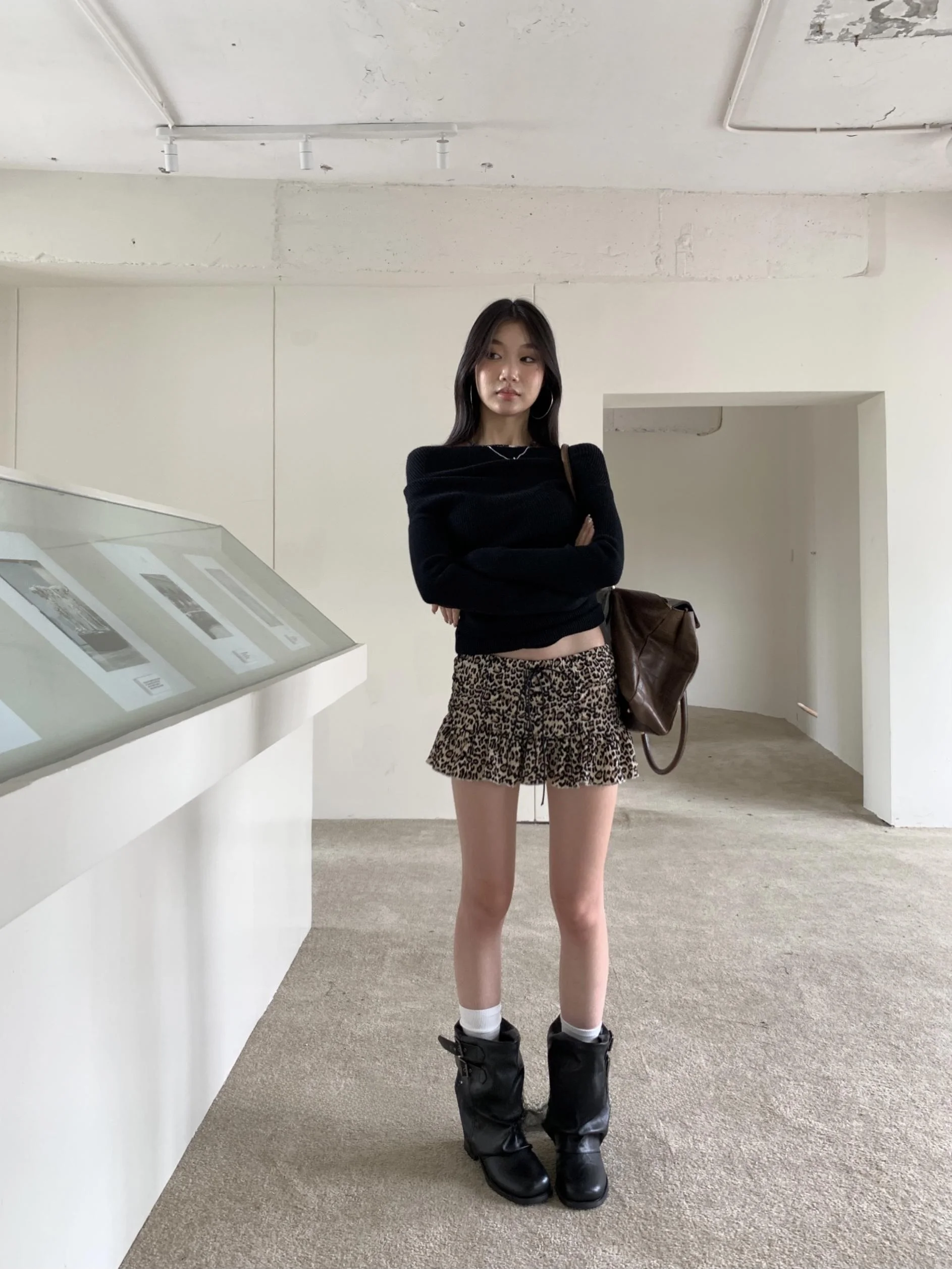 

Юбка Fortunee с леопардовым принтом и поясом, дизайнерская юбка-тортик, женская осенняя юбка трапециевидной формы в стиле ретро для девочек, уличная юбка Sle ort...