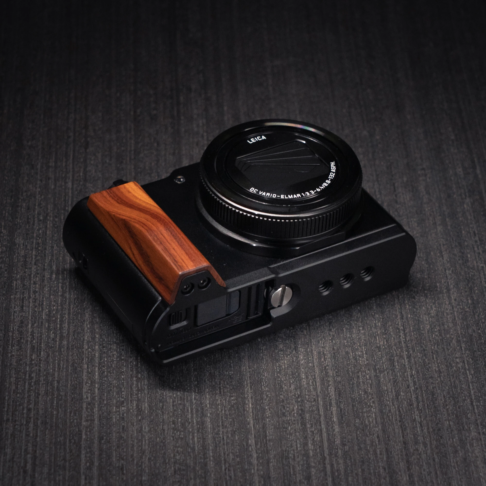 Holz-Handgriff-L-Halterung für Panasonic Lumix ZS300 Kamera mit Schnellwechsel-L-Plattenhalterung Ultraleicht mit Legierungsbasis – Detail 22
