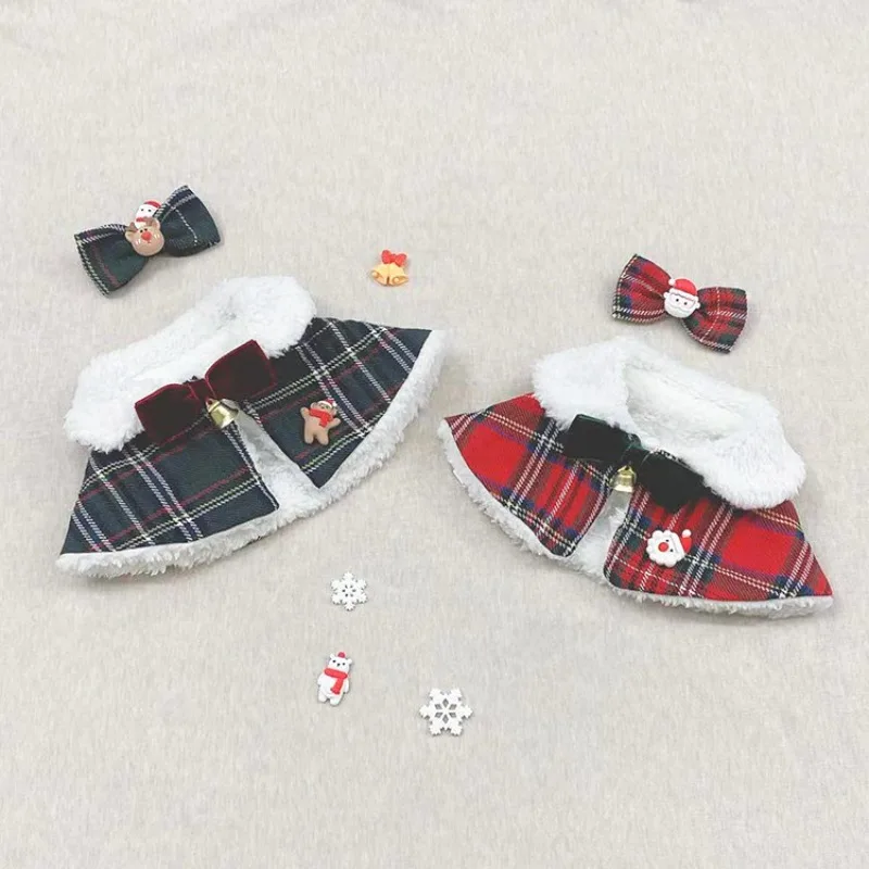 New Creative Scarf Cloak Dog Cat Christmas Scarf Clothing New Year's Pet Clothes Cat Shawl Hair Clip Two Piece Pet Supplies Set