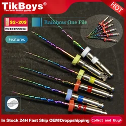 6pcs/Pack Dental Rotary Super File Rainbow One Files Thermal Activation Accessories Endodontic Root Canal Endo Cleaning Dentist