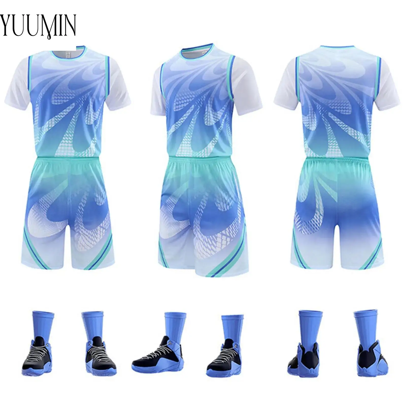 

Unisex Kids Boys Girl Basketball Uniform Team Training Outfit Sports Set Short Sleeve Football Jersey Top with Shorts Sportswear