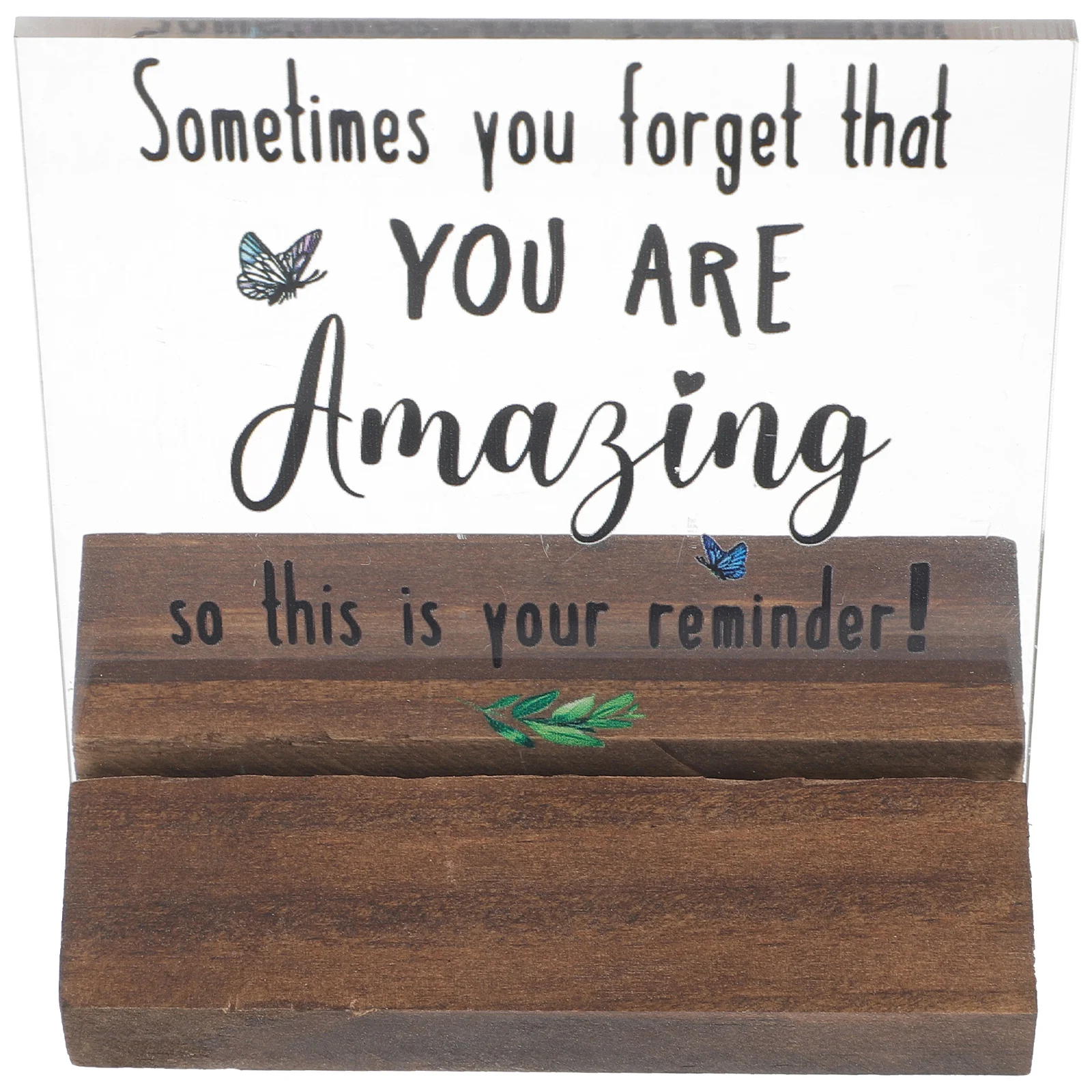 

Encouragement Desk Sign Acrylic Motivational Office Table Decor Plaque for Women Lightweight Gifts Students Graduates Soldiers